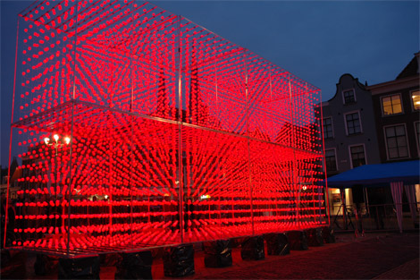 Un énorme affichage 3D