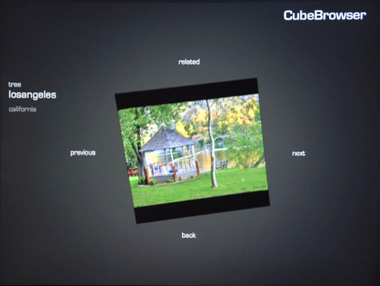 CubeBrowser: un mashup tangible