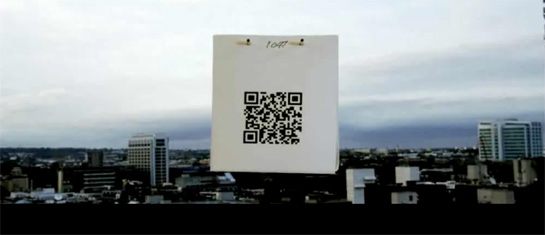 Des QR codes dans un clip